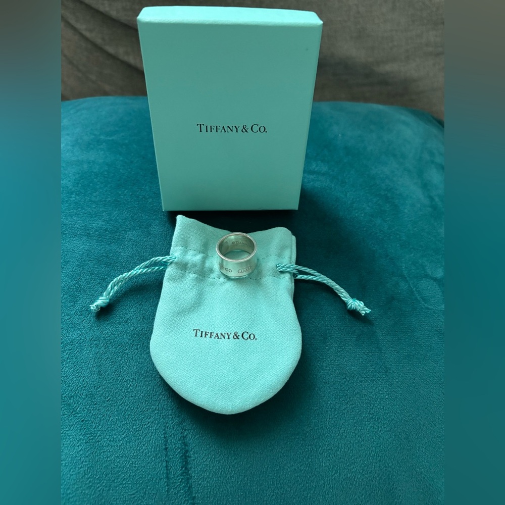 Tiffany and Co. 1837 Wide Silver Ring 925